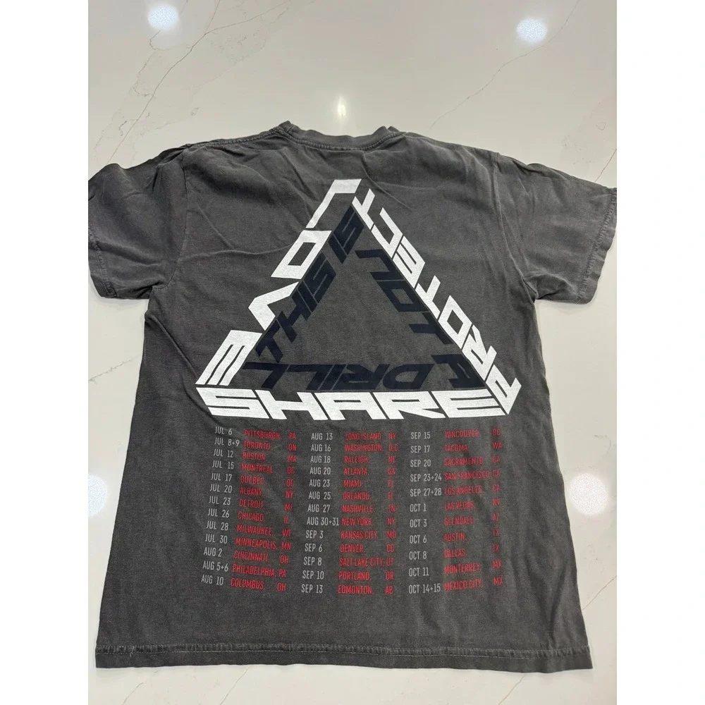 Roger Waters This Is Not A Drill Tour T Shirt 2022 Mens Size S Gray Concert Tee